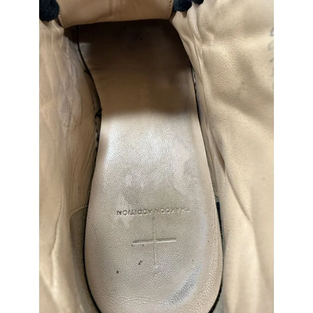 Thakoon Black and Gold Leather High-Top Sneakers